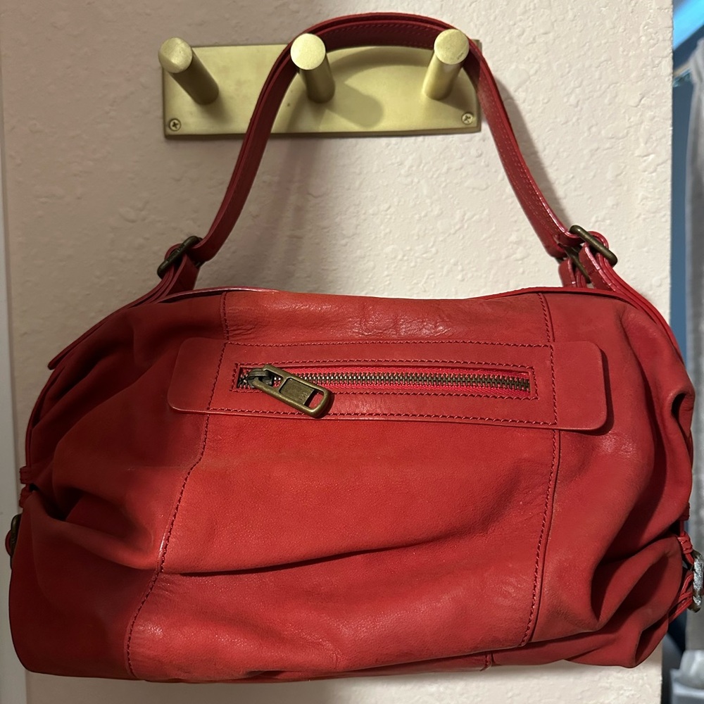 Derek Lam Red Leather Shoulder Bag